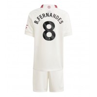 Manchester United Bruno Fernandes #8 Kolmas Peliasu Lasten 2023-24 Lyhythihainen (+ Lyhyet housut)